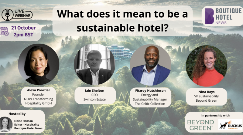 BHN - What does it mean to be a sustainable hotel?