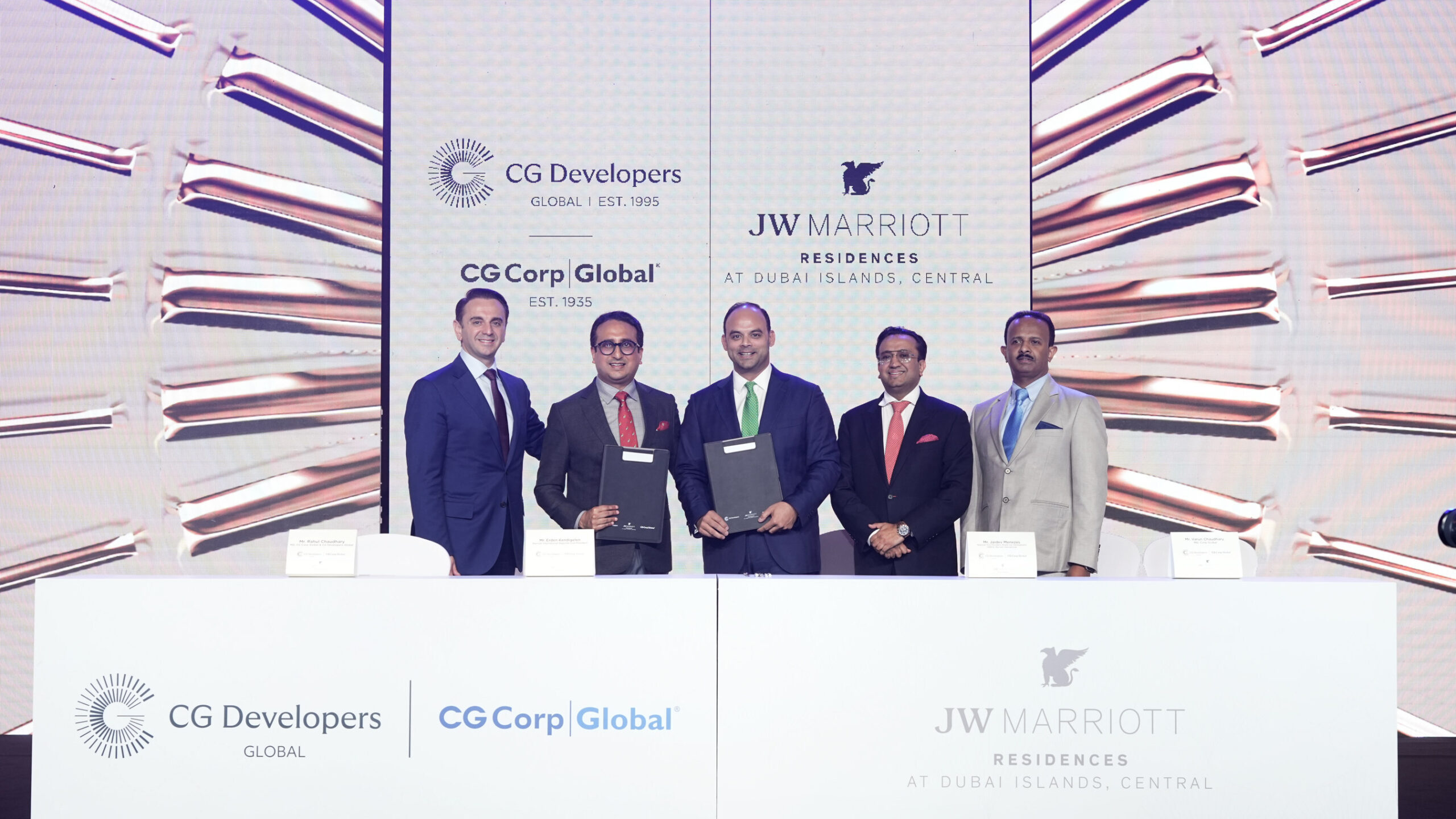 CG Developers signs JW Marriott Residences in Dubai