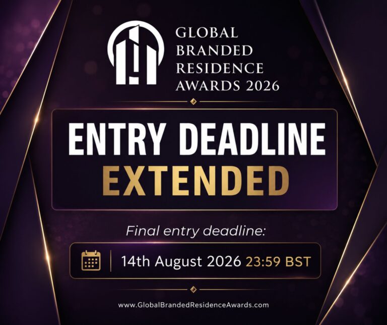 Entry deadline extended for the Global Branded Residence Awards